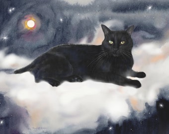 custom cat portrait, cat art, memorial portrait, digital pet painting, lifelike, from photo, realistic pet, hand painted, kitten art