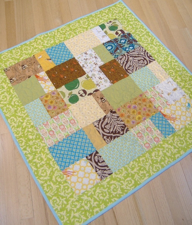 BABY QUILT KIT. Gender Neutral Fabrics by Popular Designers. Etsy