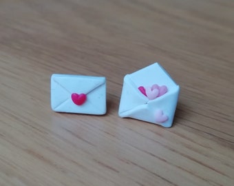 Valentine Day Love Letter Stud Earrings