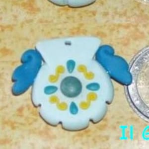 Shell pendant mermaid necklace - front/back pendant with seven colors or custom available
