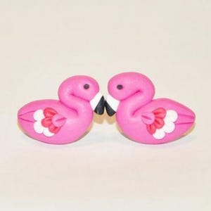 Pink Flamingo Earrings - Cute Studs Earrings Kawaii Jewelry