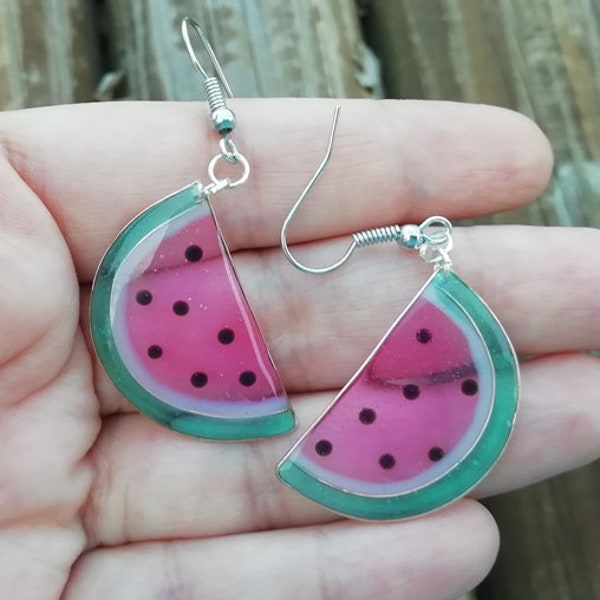 Watermelon Slice Earrings