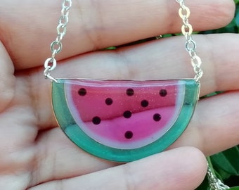 Watermelon Slice Necklace