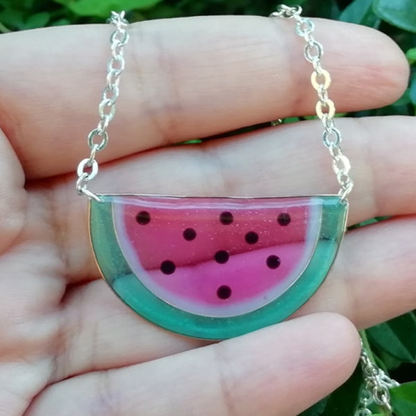 Watermelon Slice Necklace