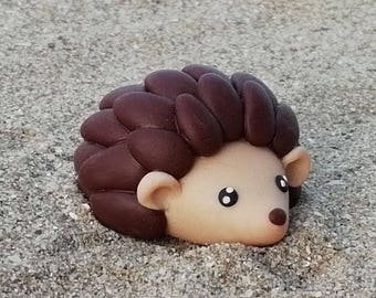 Hedgehog keychain little kawaii woodland friend