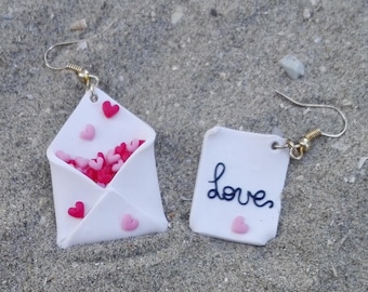 Valentine Day Love Letter Earrings