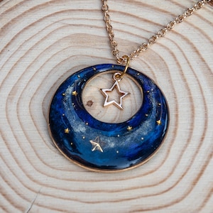 Galaxy Necklace Starry Night Pendant