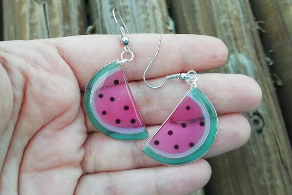 Watermelon earrings on sale
