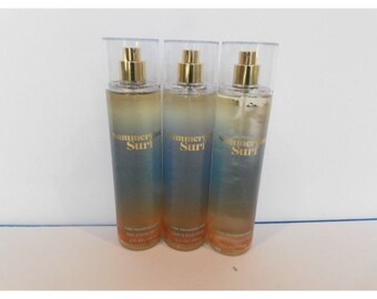 Bath & Body Works (3) Bruma con fragancia Summertime Surf (8 onzas líquidas) NUEVO