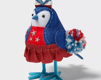 Featherly Friends Cheery Target Sun Squad 2025 New Fourth of July Fabric Bird Decor