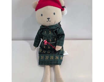 Hearth & Hand Magnolia Kids Advent Calendar Polar Bear Plush 2025 New In Box