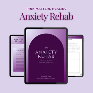 Anxiety Rehab-  journaling, self love, self care journal, depression and anxiety, journal prompts for mental health