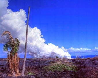 1990 Big Island Hawaii Volcano - Canvas Print - Ready to hang