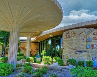 Frank Lloyd Wright Bank Design - Scottsdale AZ - Canvas Art - Ready to hang