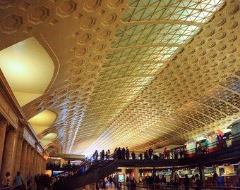 Washington Train Station - Beaux-Arts masterpiece - Canvas Art - Ready to hang