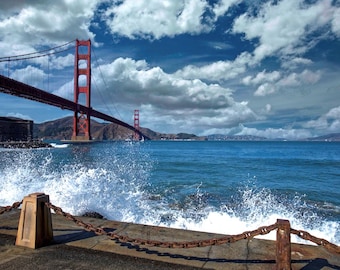 Golden Gate Bay - Canvas Art Print - Ready to hang