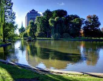 Boston Garden Canvas Art, Landscape Photography, Wall Decor