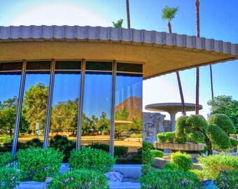 Frank Lloyd Wright Bank Design - Scottsdale AZ - Canvas Art - Ready to hang