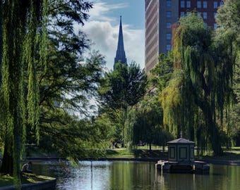 Steeple View Boston - Canvas Print - Ready to hang