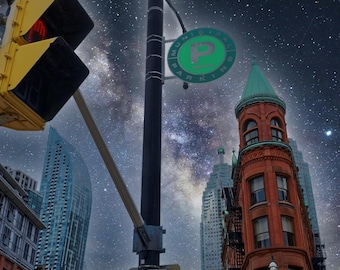 Starry Toronto - Canvas Art - Ready to hang