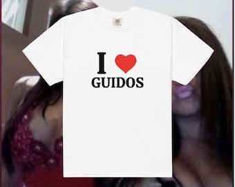 Y2k Shirt I Love Guidos , I heart Guidos , Jersey Shore Tshirt, Funny Gift , Aesthetic Clothing