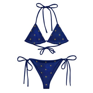 Merlin Star Print Triangle Bikini