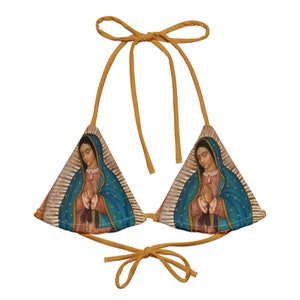 Top Virgen María, Bikini Nuestra Señora de Guadalupe, Top de Bikini Triángulo