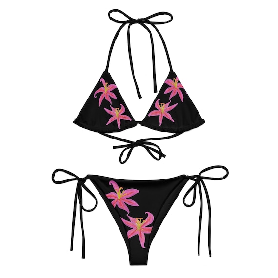 Black White Print Embroidery Bikinis Black White Print Embroidery Bikinis