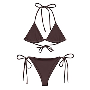 Mocha Chocolate Brown, Neutral Brown Bikini, Hot Girl Summer, Y2K Swim