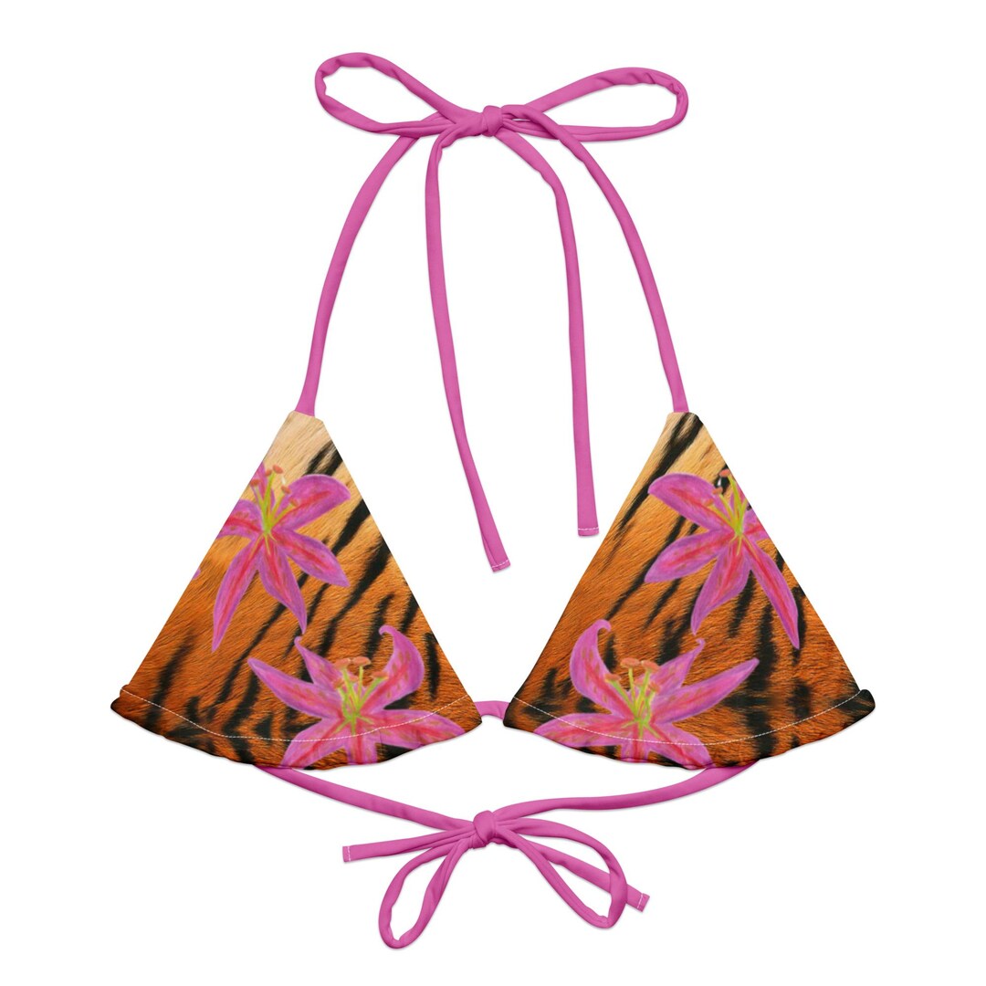 TRIANGLE STRING BIKINI TOP ECO - TEXAS FLORALS
