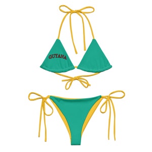 Guyana Bikini, Guyana Soccer Bikini, Blokette, Guyana Soccer, Blokette Aesthetic, Football Soccer Jersey, Summer 2024