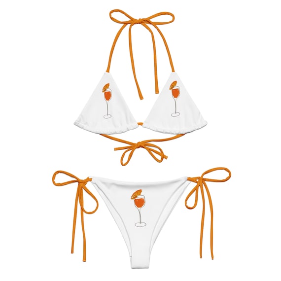 【herlipto】Aperol Bikini Set Aperol 2-Tone String Bikini Set
