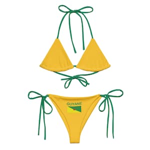 Guyane Bikini , Y2K Guyane Jersey Bikini , 80s 90s 2000s Aesthetic, Y2K Clothing Y2K Shirt Swimwear, Caribbean Swimwear , Caribana