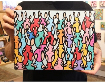 print - The Good Time Bunny Brigade, 9 x 12, limited edition of 50