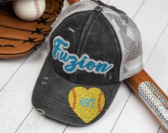 Personalized Name Baseball/Softball/Football Cap, Custom Ball Cap