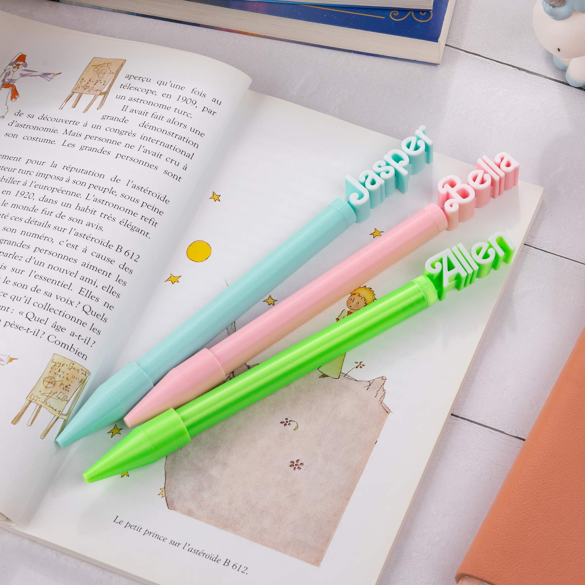 Set of 2pcs Personalized 3D Printed Barbi Pen, Custom Name Pen With ...