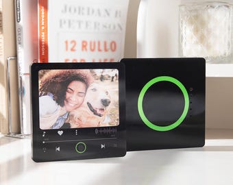 Customized Photo Music Box Change Photos and Music DIY Photo Fridge Magnet Birthday Gift Personalized Music Player Refrigerator Magnet