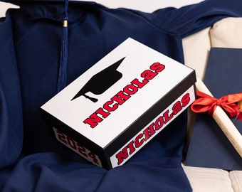 Class of 2024 Graduation Party Card Box Memory Box Class of 2024 Graduate Custom Gift Box Graduation Keepsake Storage Grad Party Decor