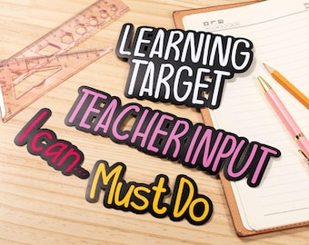 6 Custom Classroom Whiteboard Magnets Perfect Teacher Gifts for Classroom Organization and Labels