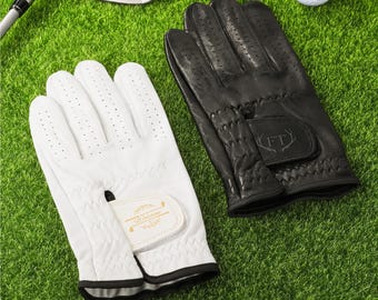 Gepersonaliseerde golfelementen monogram ontwerphandschoenen met naam golferaccessoires clubcompetitie souvenir verjaardagscadeau voor golfliefhebbers