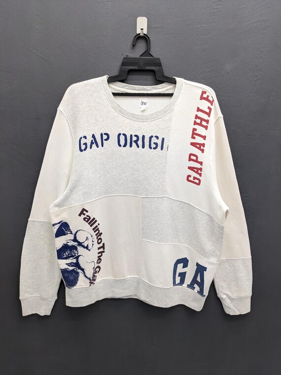 Vintage GAP Patchwork Graphic Deconstructed Color… - image 2