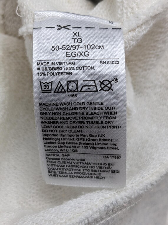 Vintage GAP Patchwork Graphic Deconstructed Color… - image 8