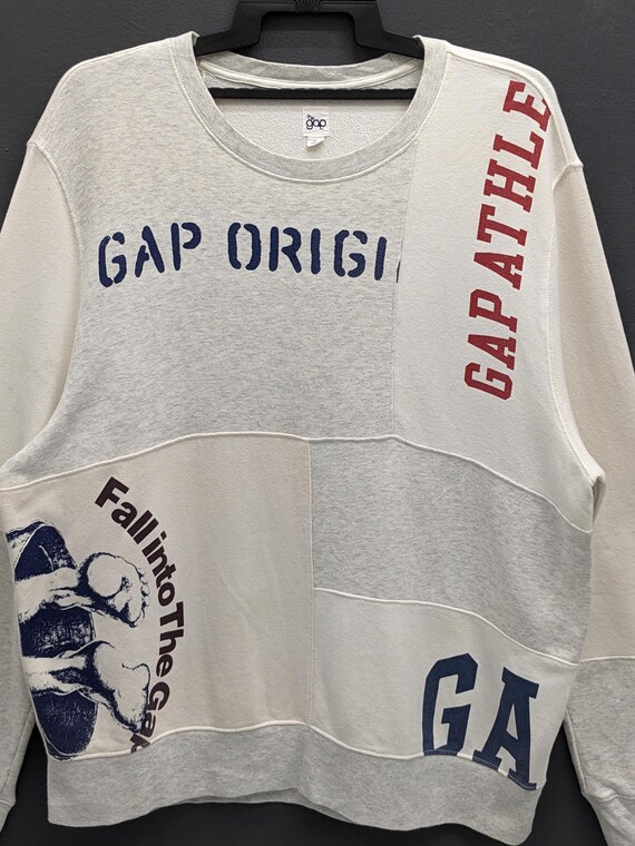 Vintage GAP Patchwork Graphic Deconstructed Color… - image 4