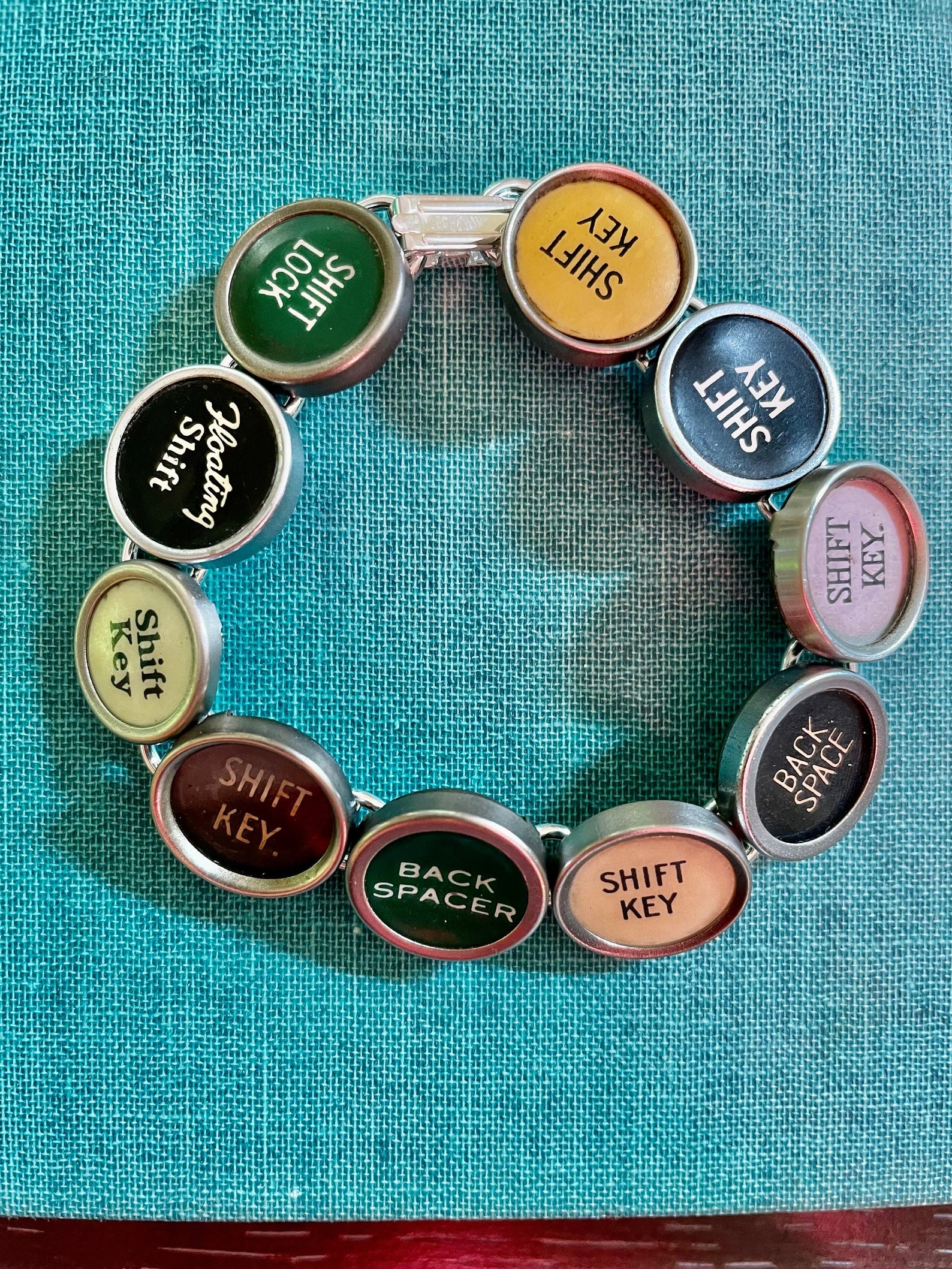 Get Your Key to Style: Typewriter Key Bracelet With Funky Large ...