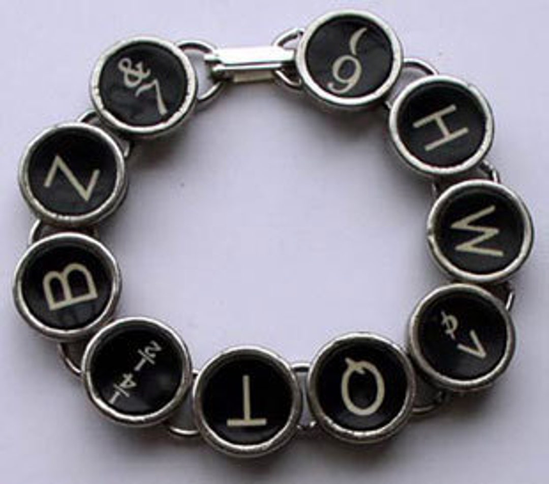 Typewriter key bracelet Clearance