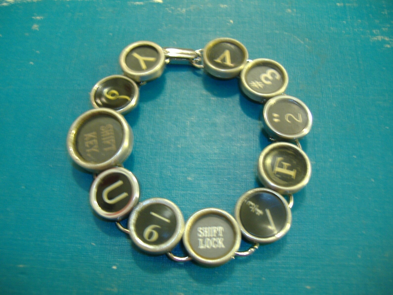 Wholesale Lot of 6 TYPEWRITER Key BRACELET All BLACK Keys Etsy