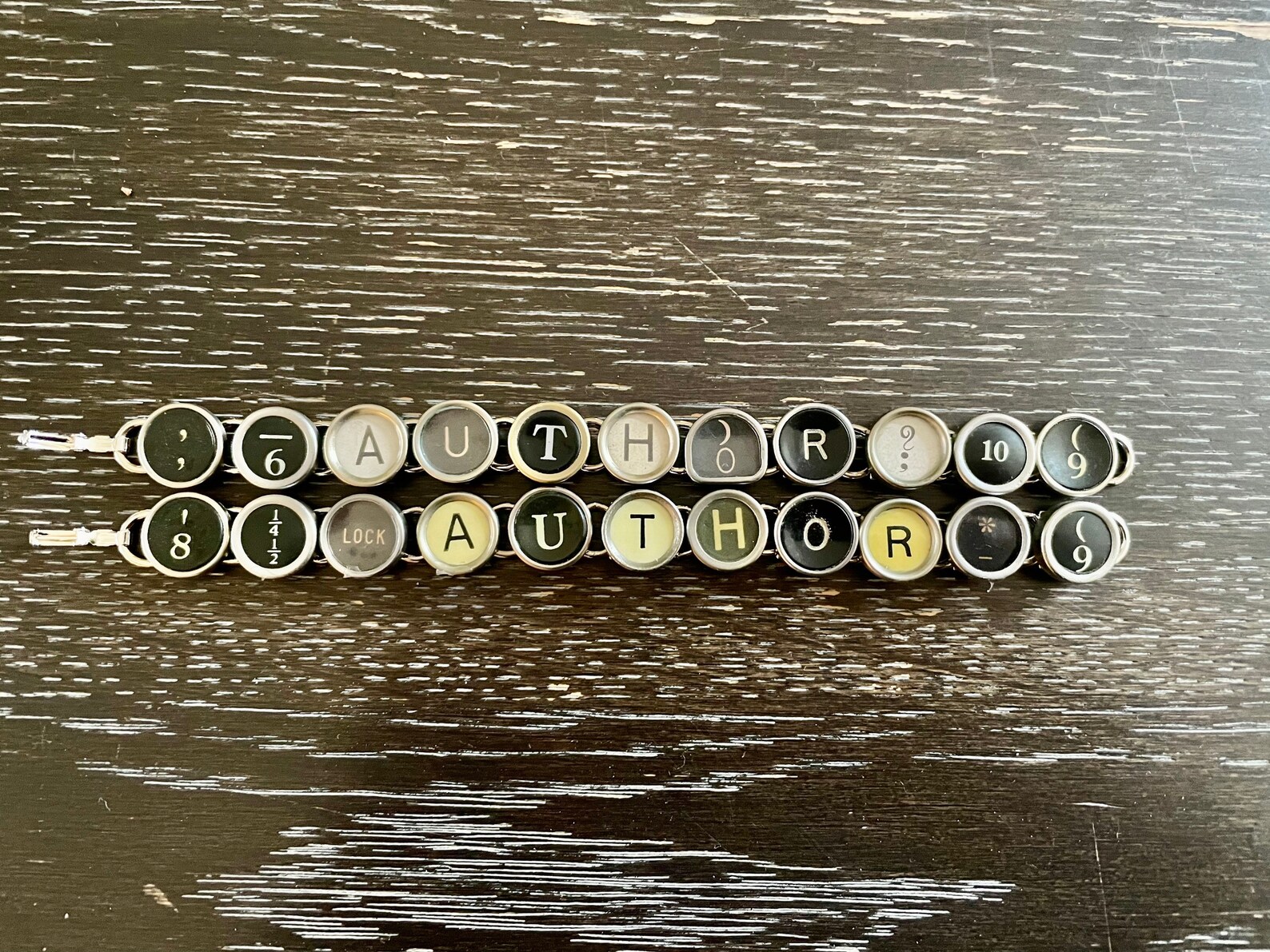 TYPEWRITER Key BRACELET Jewerly Made With Typewriter Keys Etsy