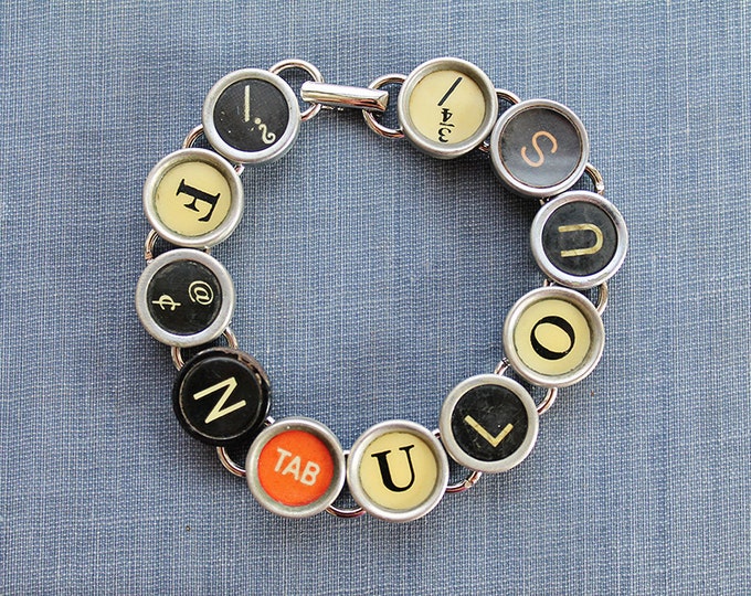 Fantabulous Typewriter Key Bracelet: Add a Touch of Fantabulousness to Your Style