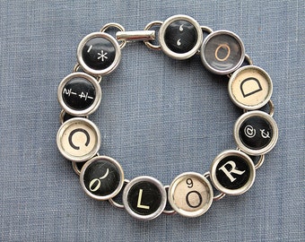 Introducing our "COLORADO" Typewriter Key Bracelet