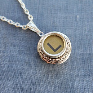 Lovely Letter 'L': Vintage Typewriter Key LOCKET Necklace - Timeless Elegance in Retro Style